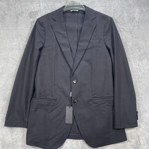 Sene Blazer Jacket Mens 38S Black FlexTech Single Breasted Business Formal